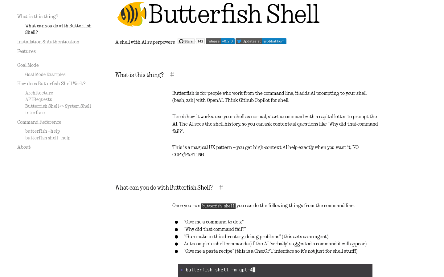 Butterfish Shell