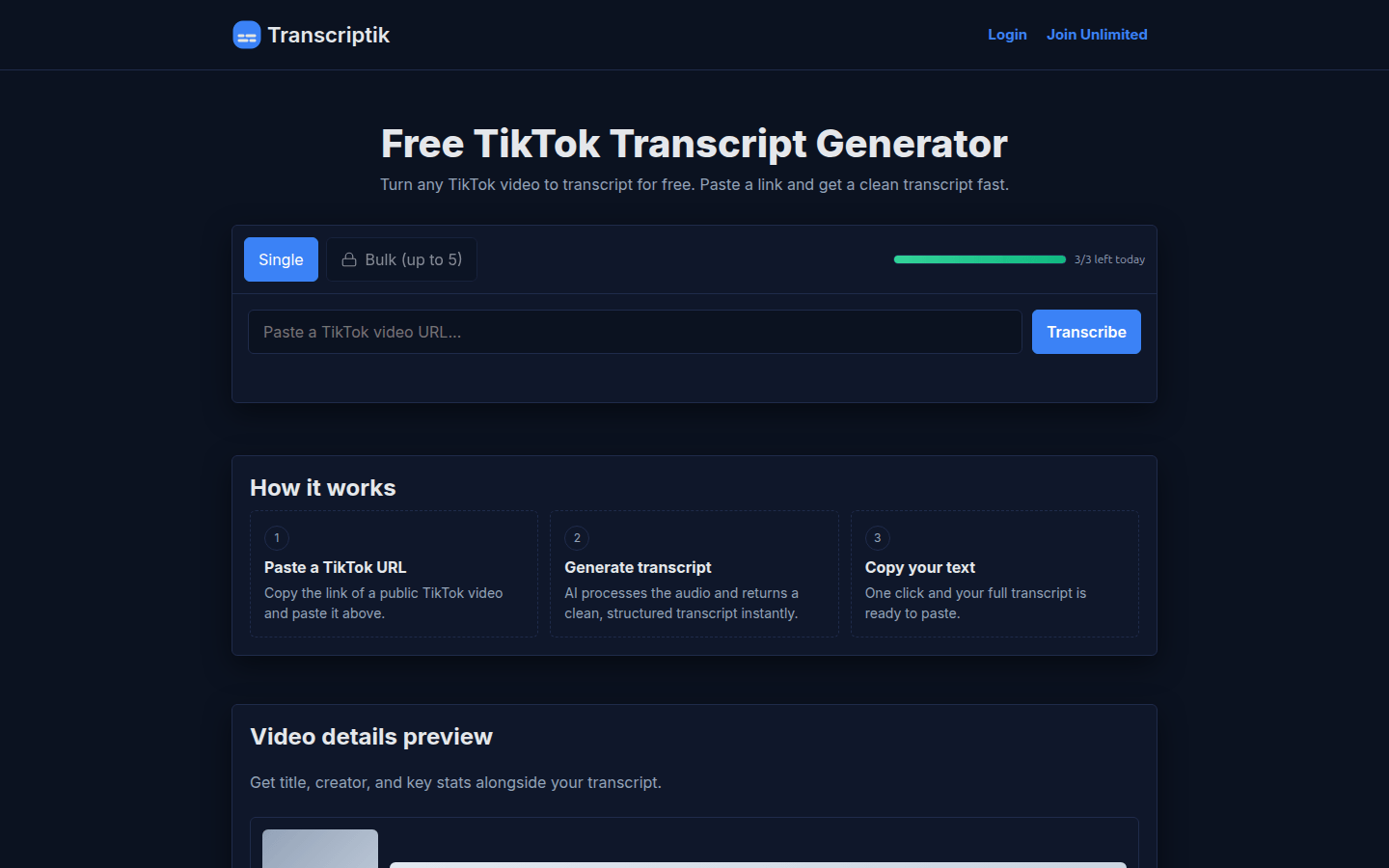 Transcriptik AI